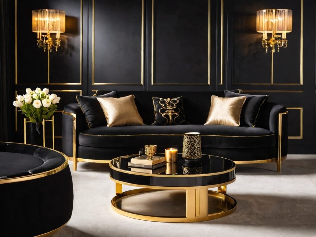 a couch in a luxurious office space representing the upscale coaching services we offer in Dubai