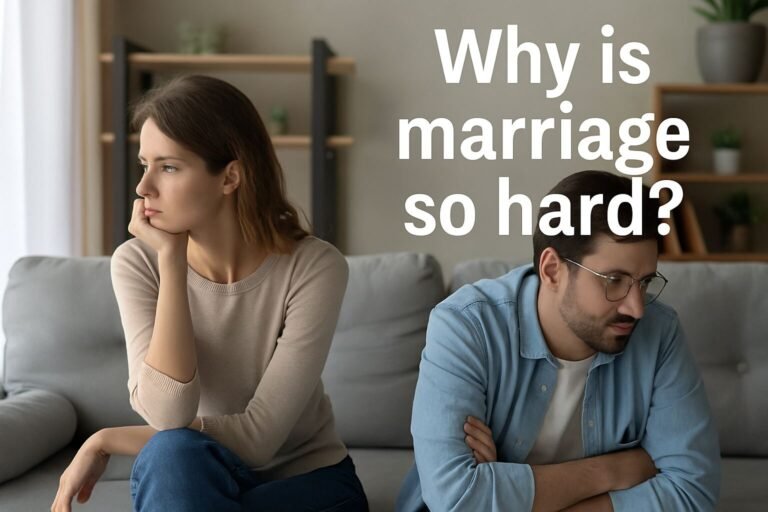 a couple in disagreement representing a broken marriage