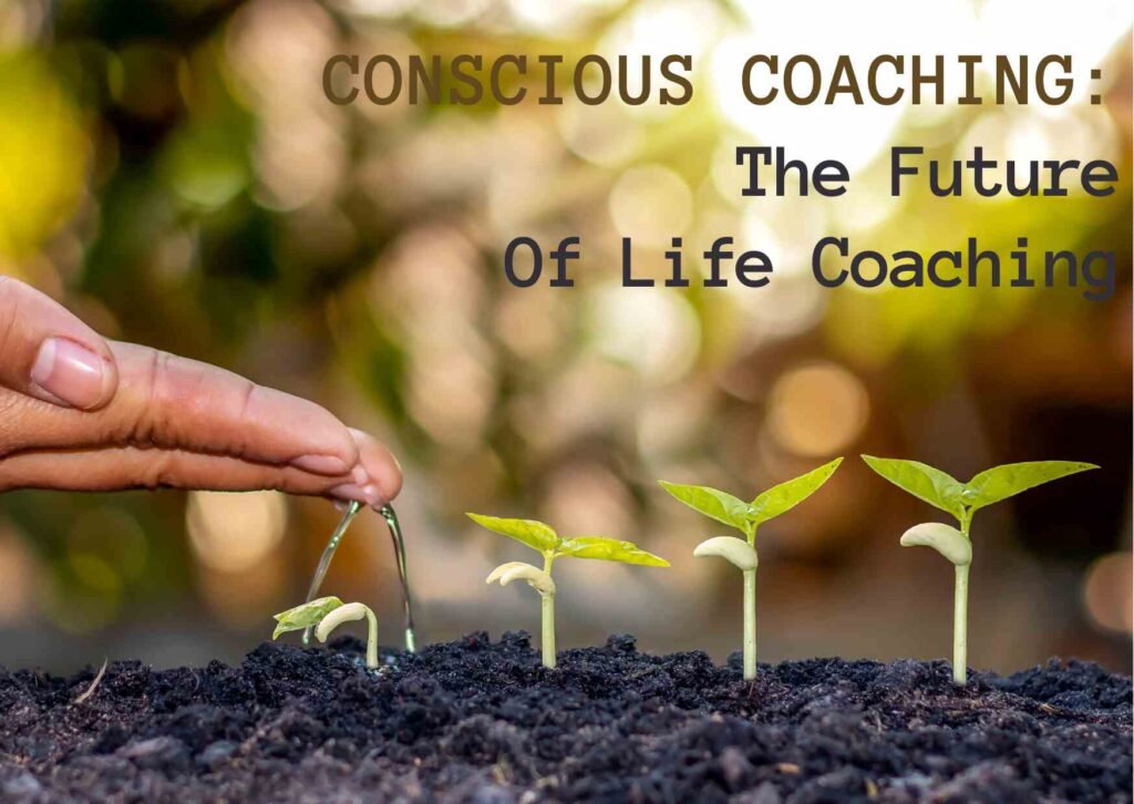a hand watering a growing seed. it represents the transformation though conscious coaching
