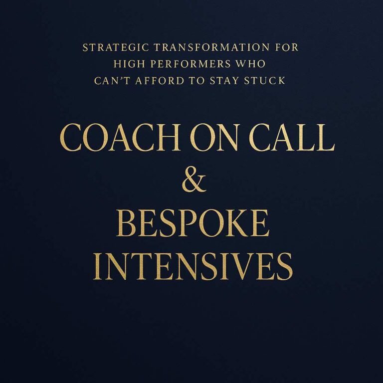 coach on call and bespoke intensives by Coach G and Gloria Life coaches in Dubai