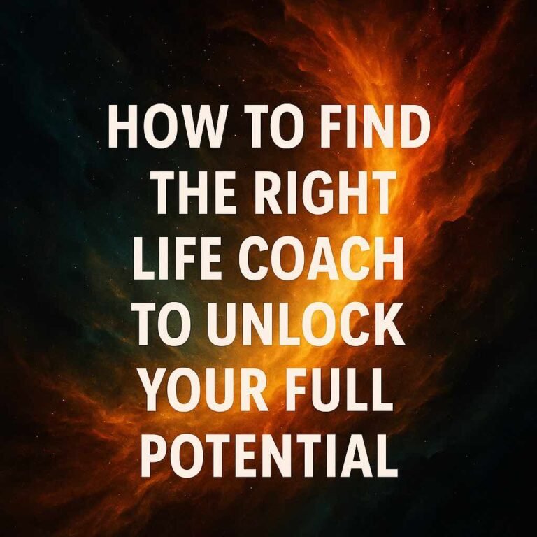 How to find the right life coach