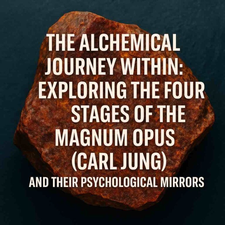a stone representing the philosopher's stone in the context of the magnum opus and Carl Jung